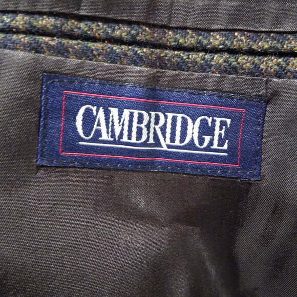 Vintage CAMBRIDGE Houndstooth Check Tweed Sport Jacket Ivy League Size 44 - Picture 11 of 14